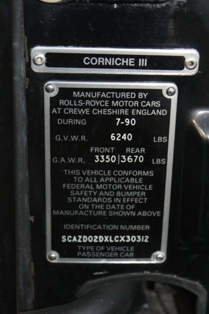 Used-1990-Rolls-Royce-Corniche-III